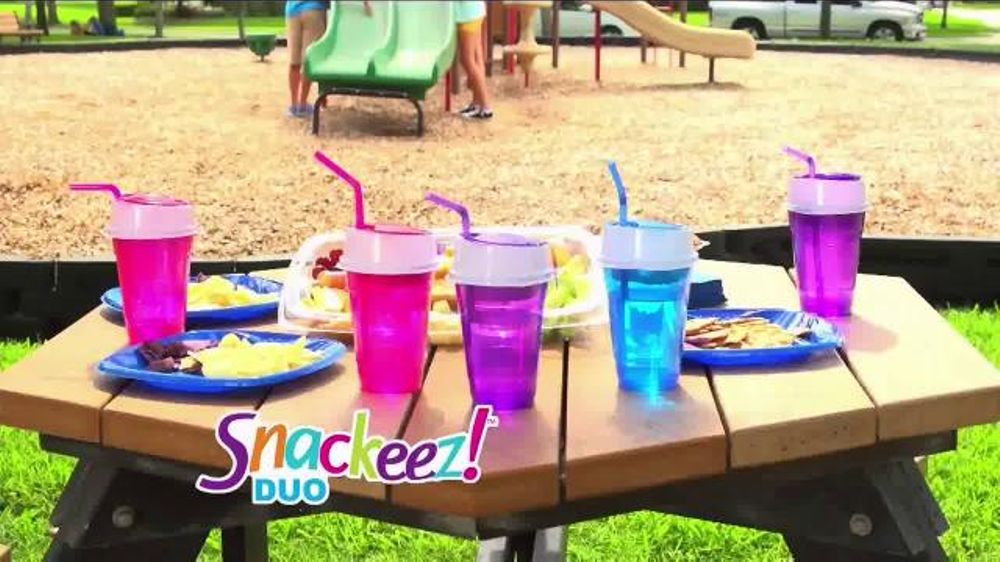 Snackeez Duo TV Commercial, 'Drink and Snack' iSpot.tv