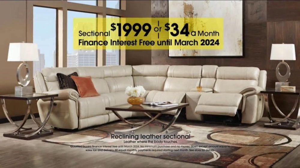 Rooms to Go Anniversary Sale TV Commercial, 'Reclining Leather