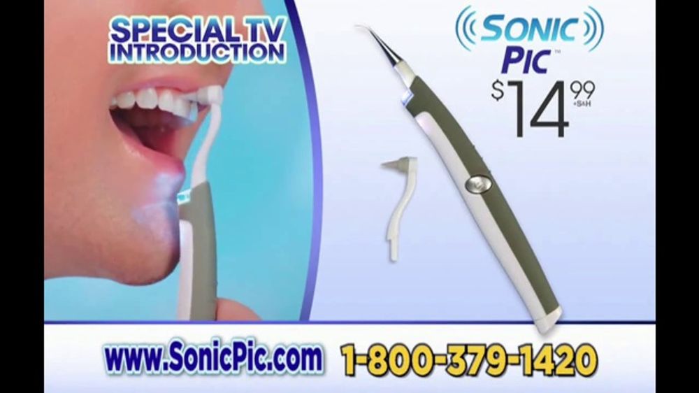 Sonic Pic TV Commercial, 'At Home Dental Cleaning System' iSpot.tv