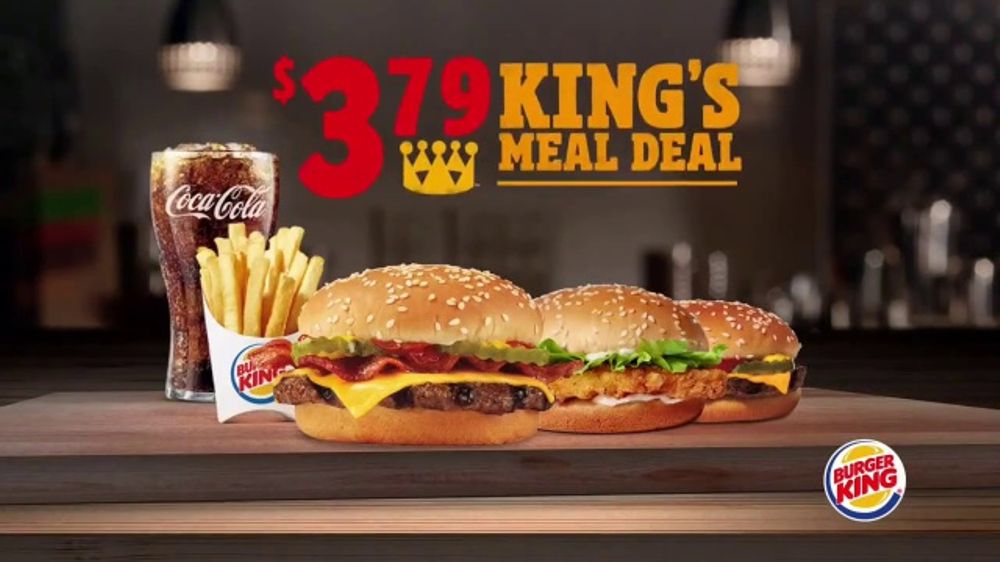 Burger King 3.79 King's Meal Deal TV Commercial, 'Pick Any Two' iSpot.tv