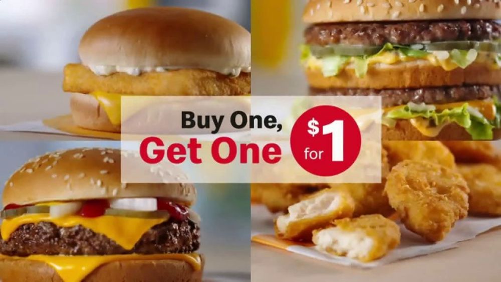 McDonald's Buy One, Get One for 1 TV Commercial, 'Switch It Up or