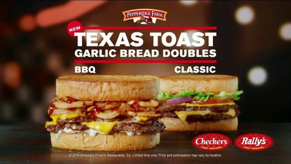 Checkers & Rally's Texas Toast Garlic Bread Doubles TV Commercial, 'You