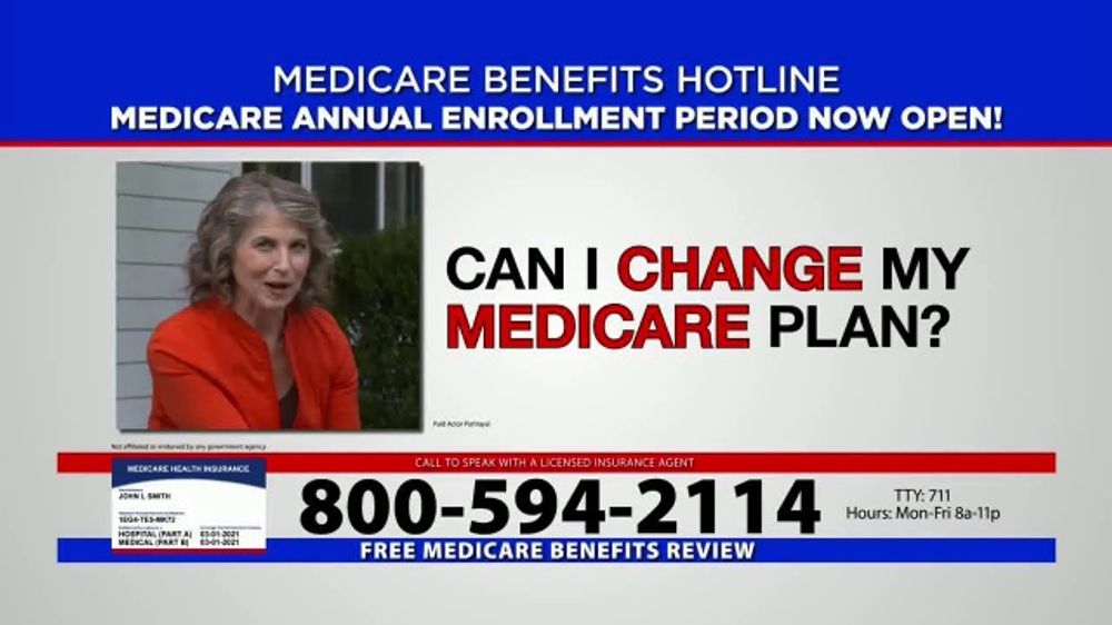 Medicare Benefits Hotline TV Commercial, 'Enrollment Period Now Open