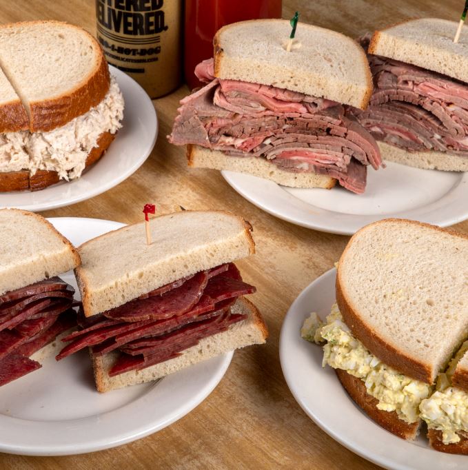 Katz's Corned Beef Sandwich Shipped, Catered & Delivered