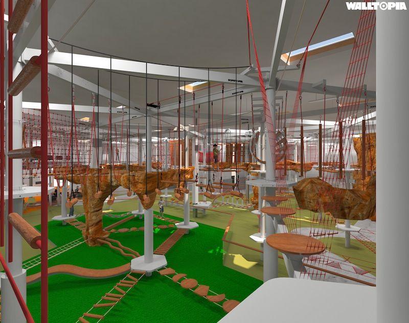 Walltopia designs largest indoor ropes course in USA blooloop
