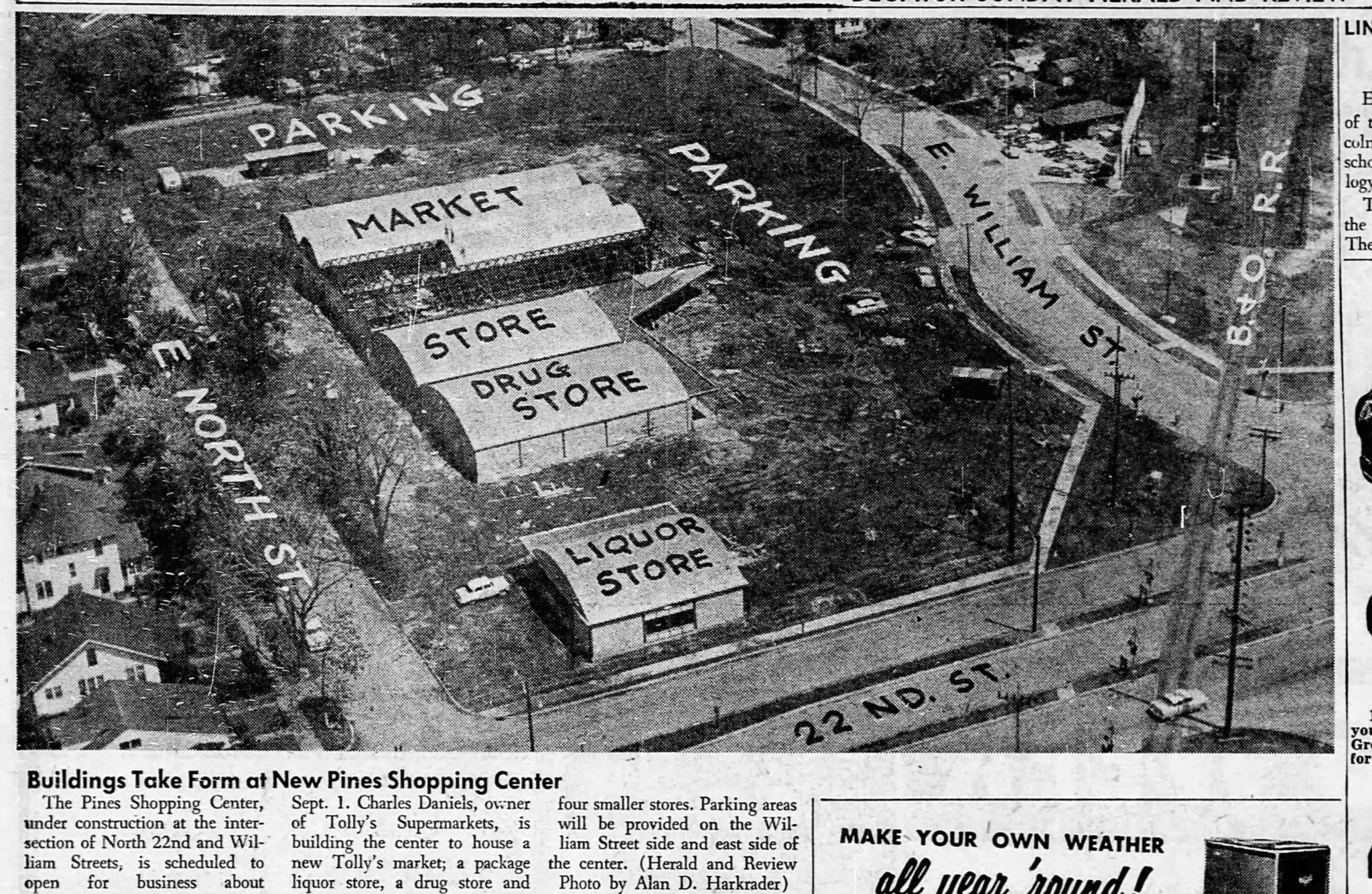 Local History Tolly's News 1950s Decatur, IL Public Library
