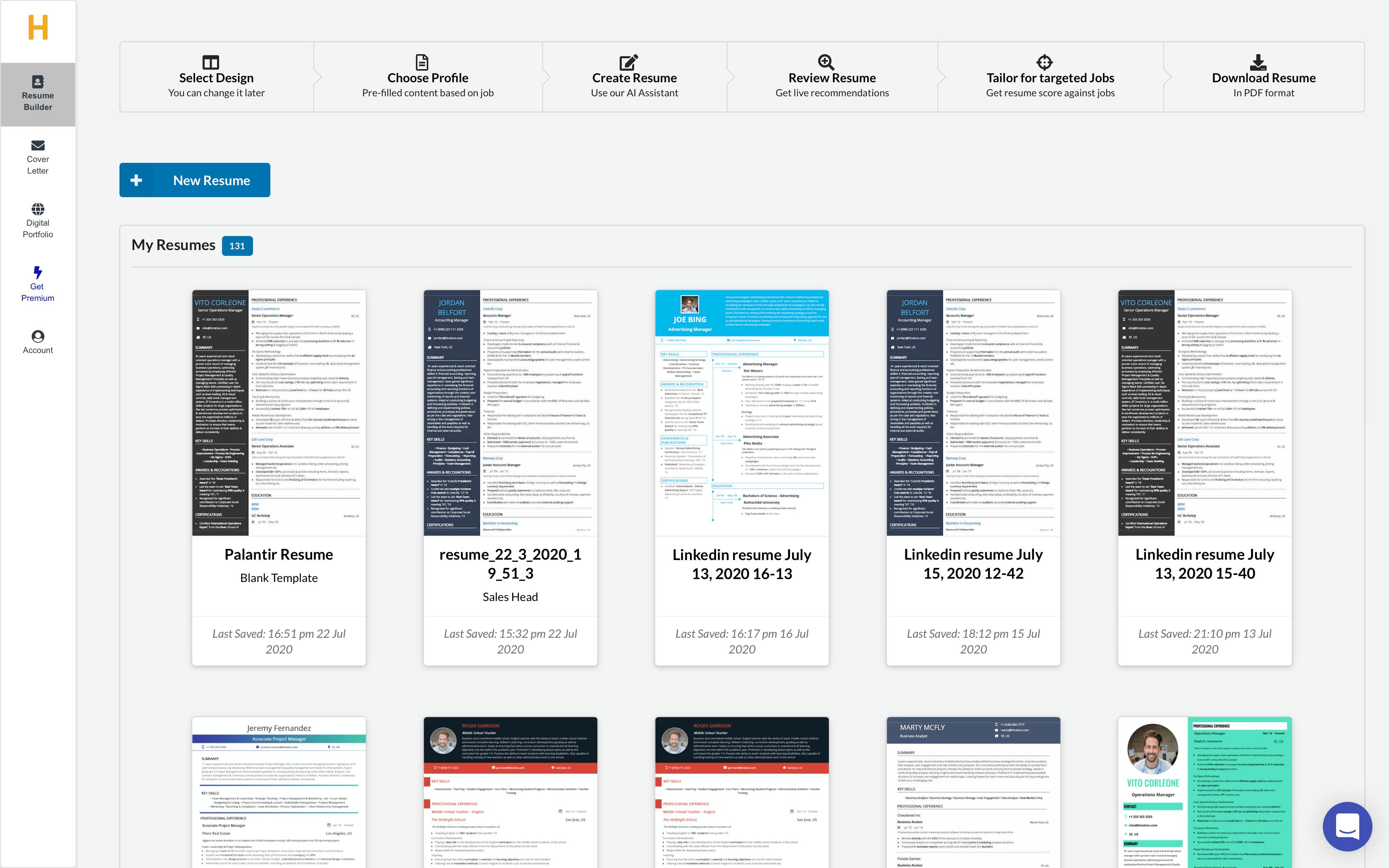 Best Free Online Resume Builder 2020 Hiration