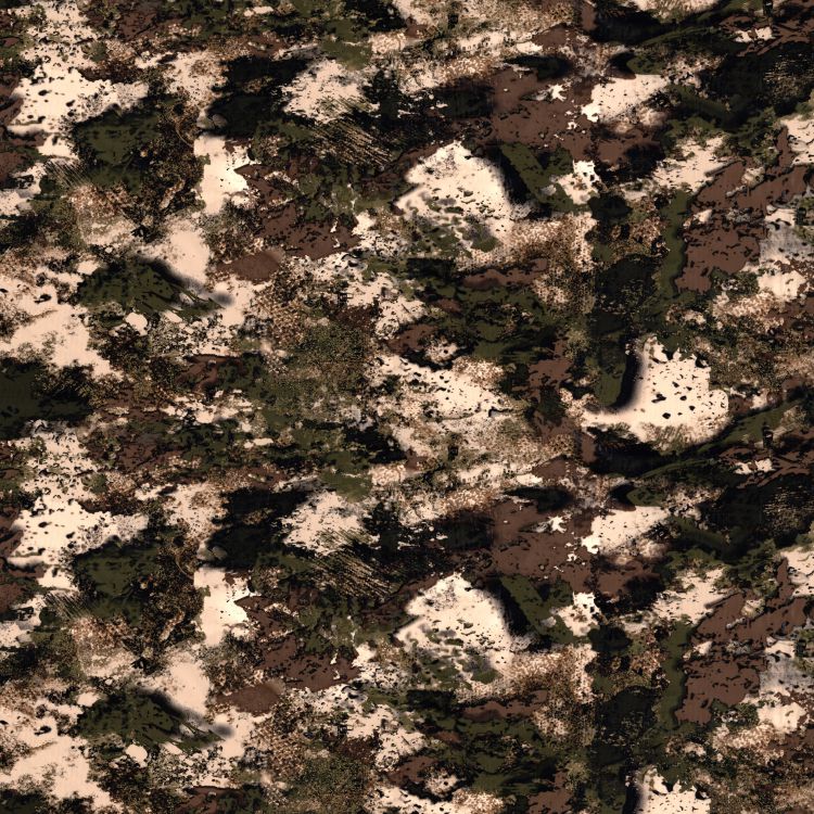 Drake Old School Camo Pattern Crew