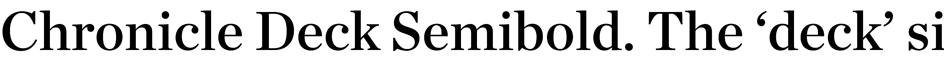 Download Chronicle Display Fonts Hoefler & Co.