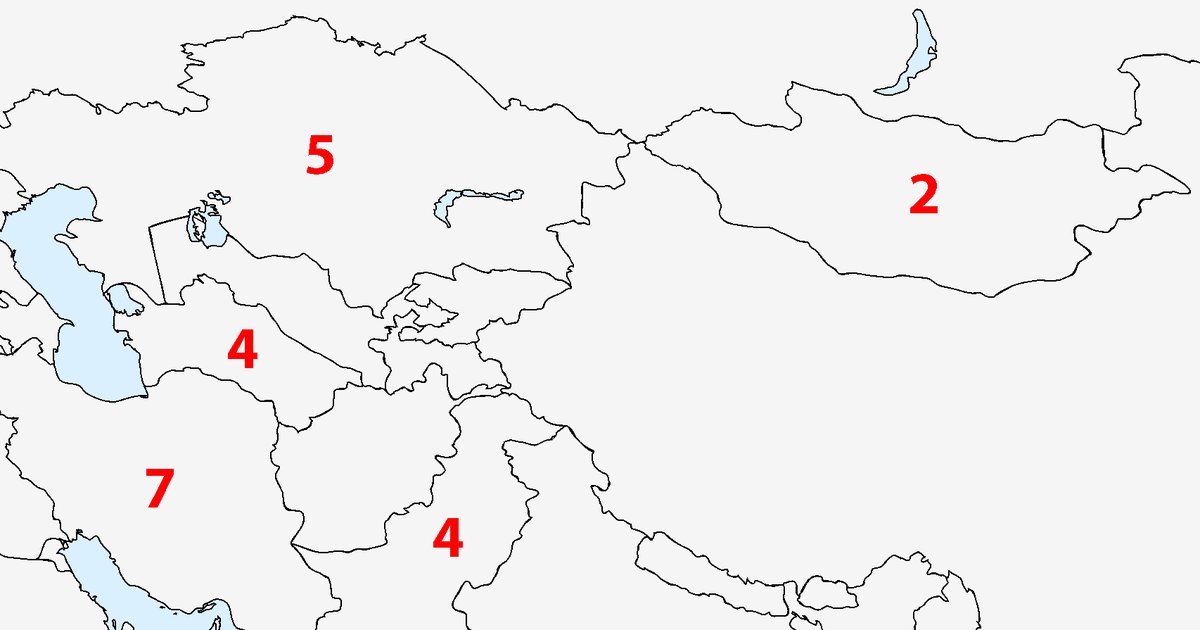 Sporcle Countries Of Europe (No Borders) Russia's Borders, Longest
