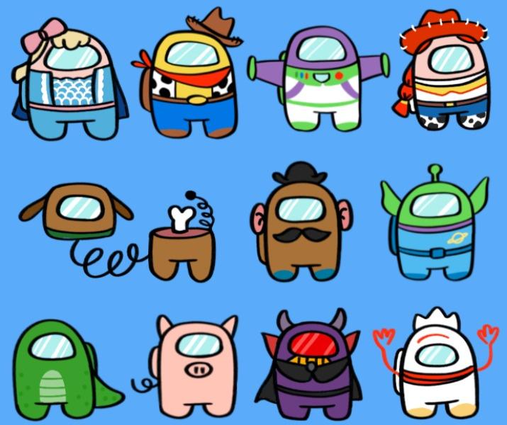 Toy Story Among Us Skins Quiz By jackfrog10