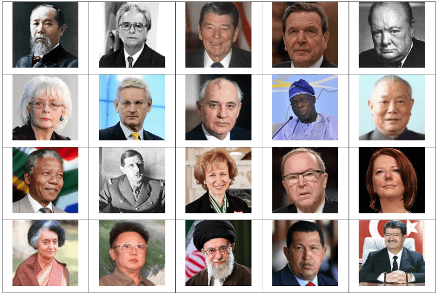 Famous World Leaders Collage