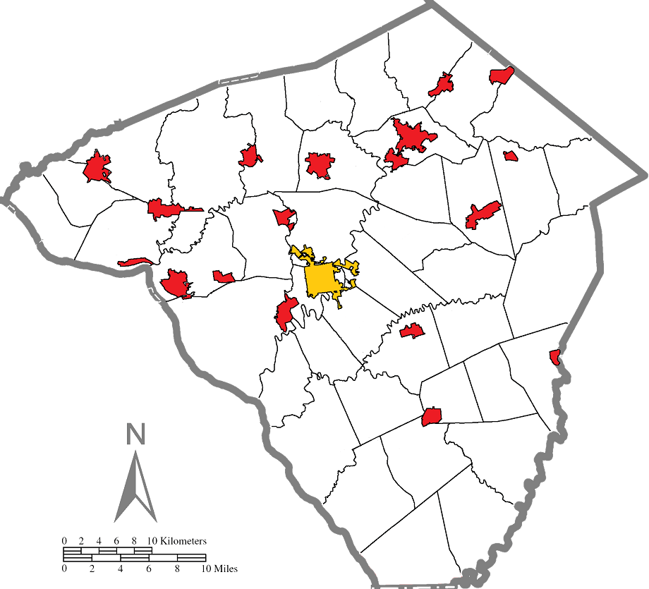 Click a Map Lancaster County, PA Quiz By fvs
