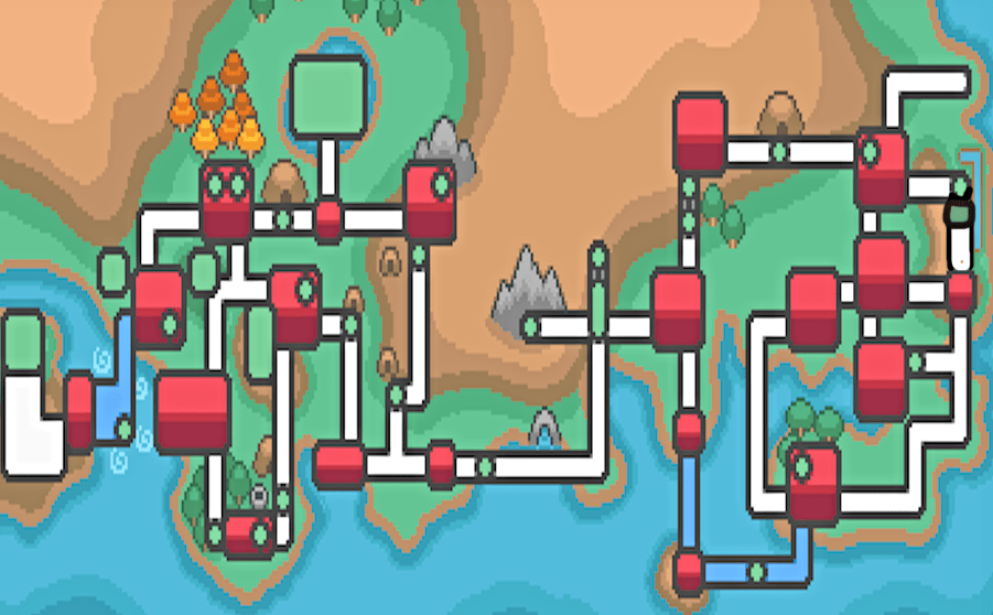 Pokémon Gold/Silver Kanto and Johto Map Routes Quiz By DLspartan93