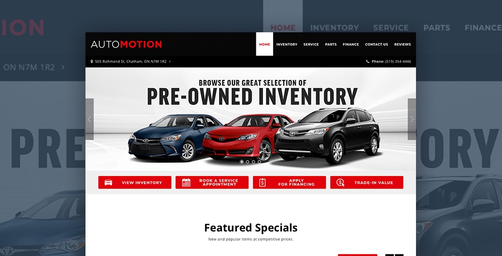 Auto Motion Used Cars Dealership Chatham, ON.