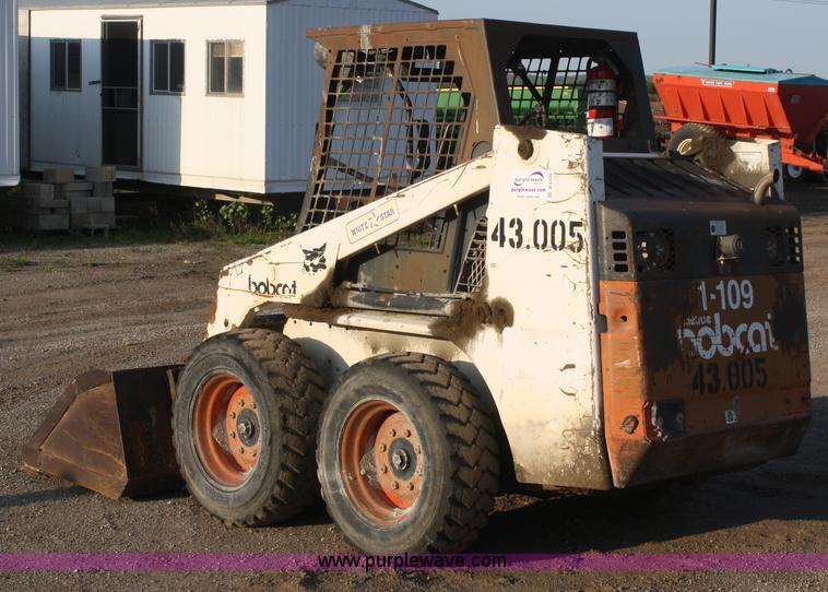 1995 Bobcat 753 skid steer in Perry, KS Item B6530 sold Purple Wave
