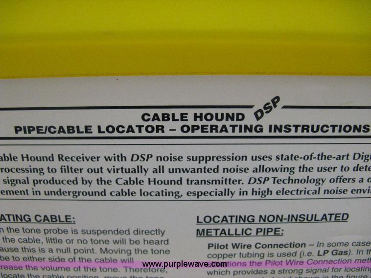Cable Hound DSP cable and pipe locator in Wichita, KS Item R9609 sold