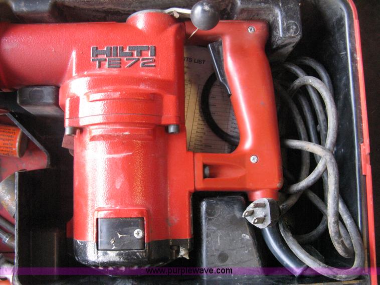 Hilti TE72 hammer drill in Valley Center, KS Item R9673 sold Purple
