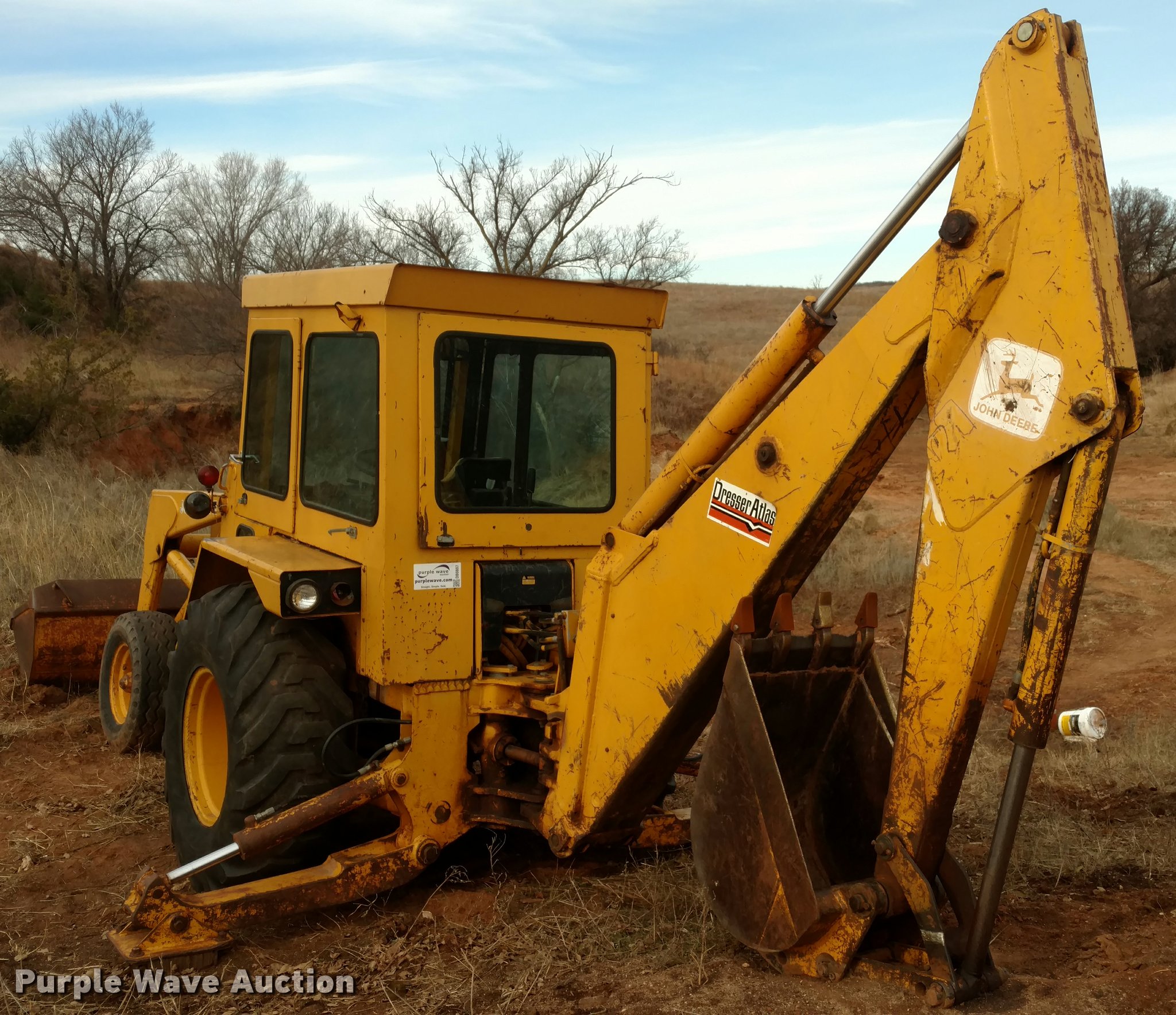 1983 John Deere 410 backhoe in Medicine Lodge, KS Item DB0807 sold