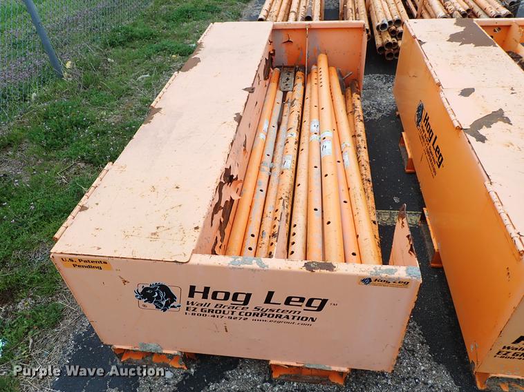 Hog Legs wall bracing system in Wichita, KS Item FN9880 sold Purple