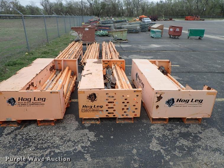 Hog Legs wall bracing system in Wichita, KS Item FN9880 sold Purple