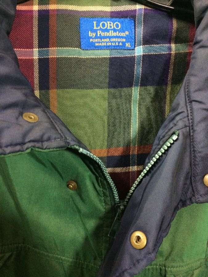 Basic Pendleton Jacket W/ 3m Thinsulated Plaid Lining Boardwalk Vintage