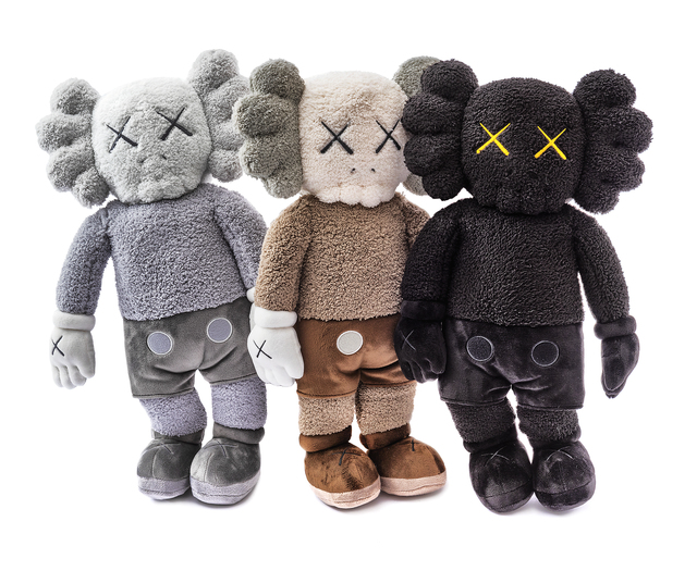 KAWS Holiday Hong Kong (Black, Brown & Grey Plush) (2019) Artsy