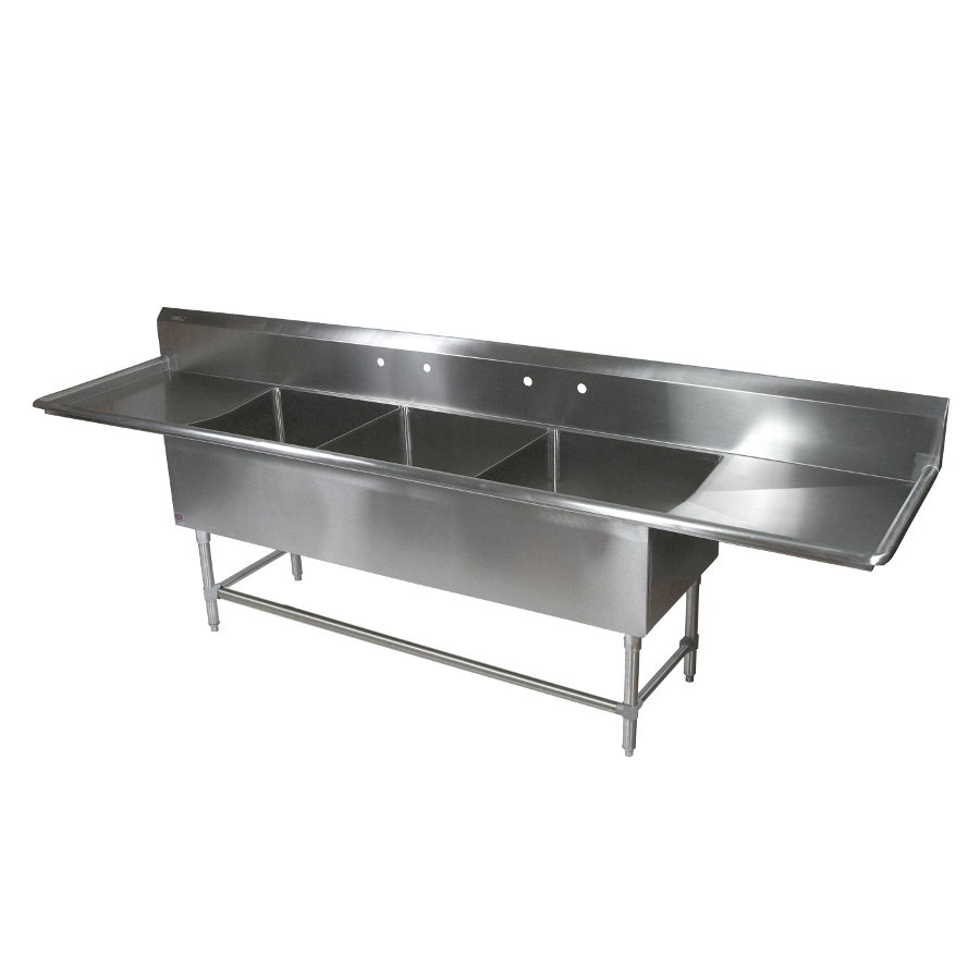 Boos 3Bowl Compartment Sink Commercial Sinks Butcher Block Co.
