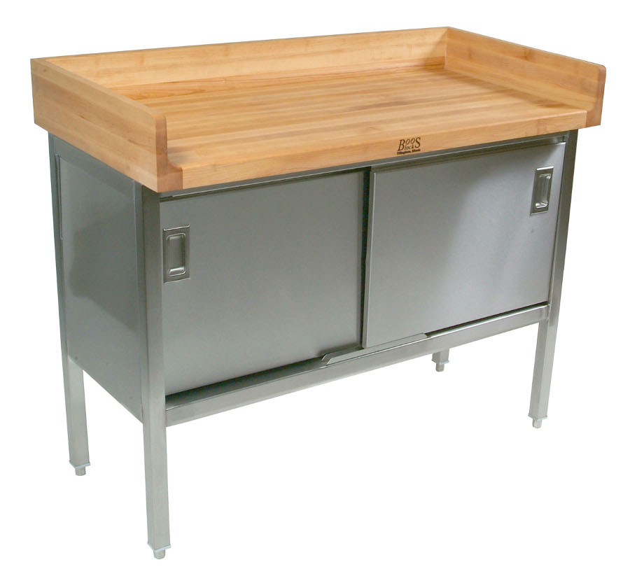 Stainless Steel Base with Maple Work Top Butcher Block Co.