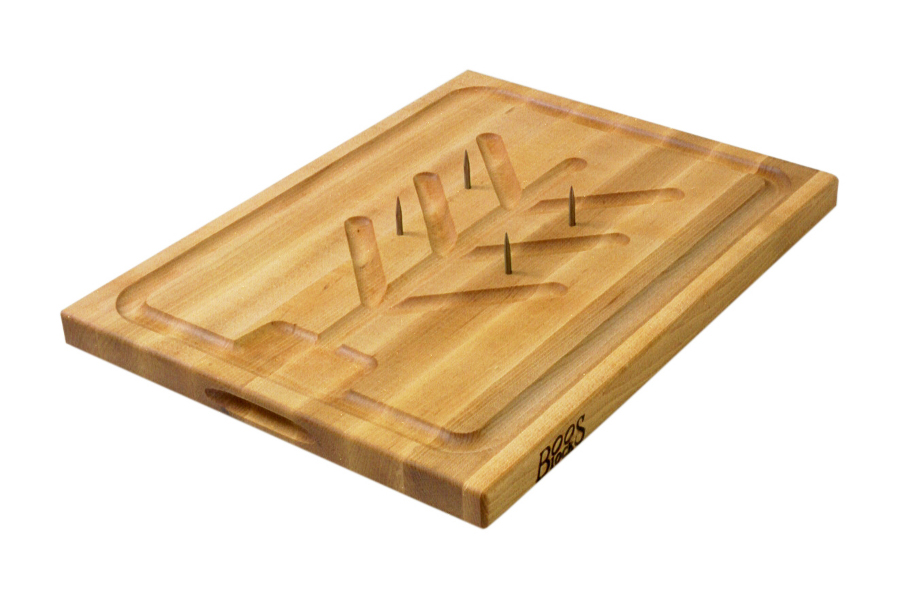 John Boos Carving Board with Spikes & Juice Groove