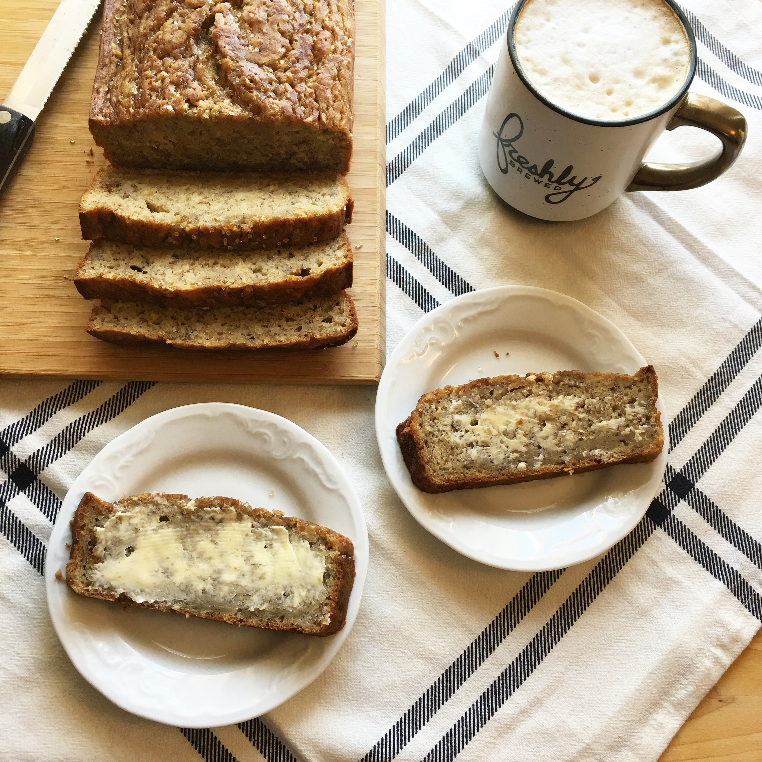 Healthy Banana Oatmeal Bread Chelsea Cauley