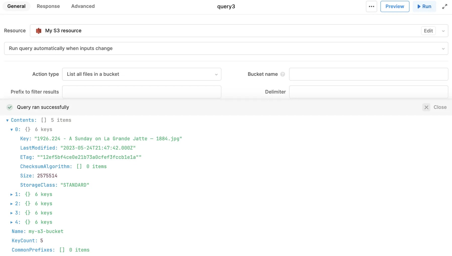 Query S3 data Retool Docs