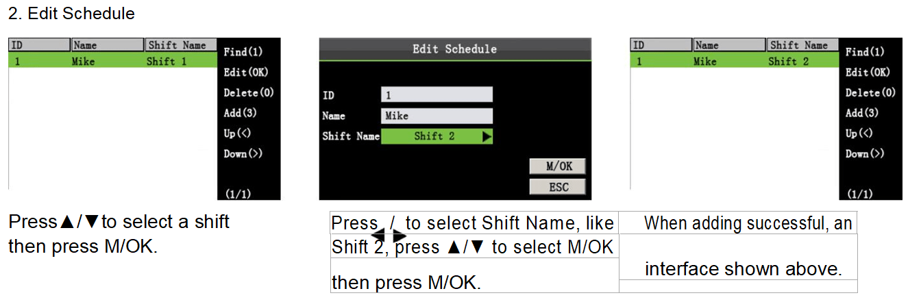 C210 5 Shift Setting ClockRite Support