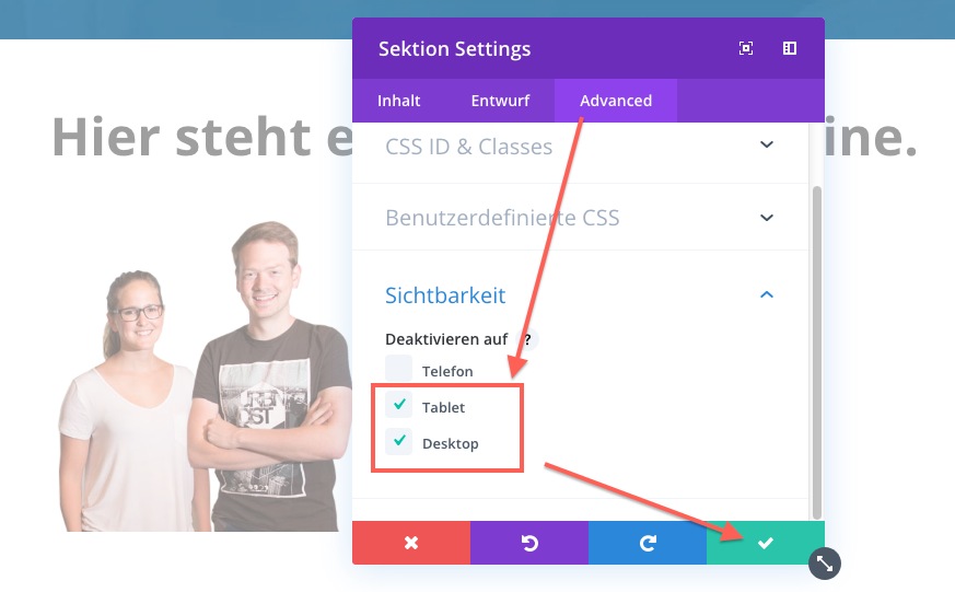 Wie kann ich das Design für die mobile Ansicht optimieren? Spreadmind