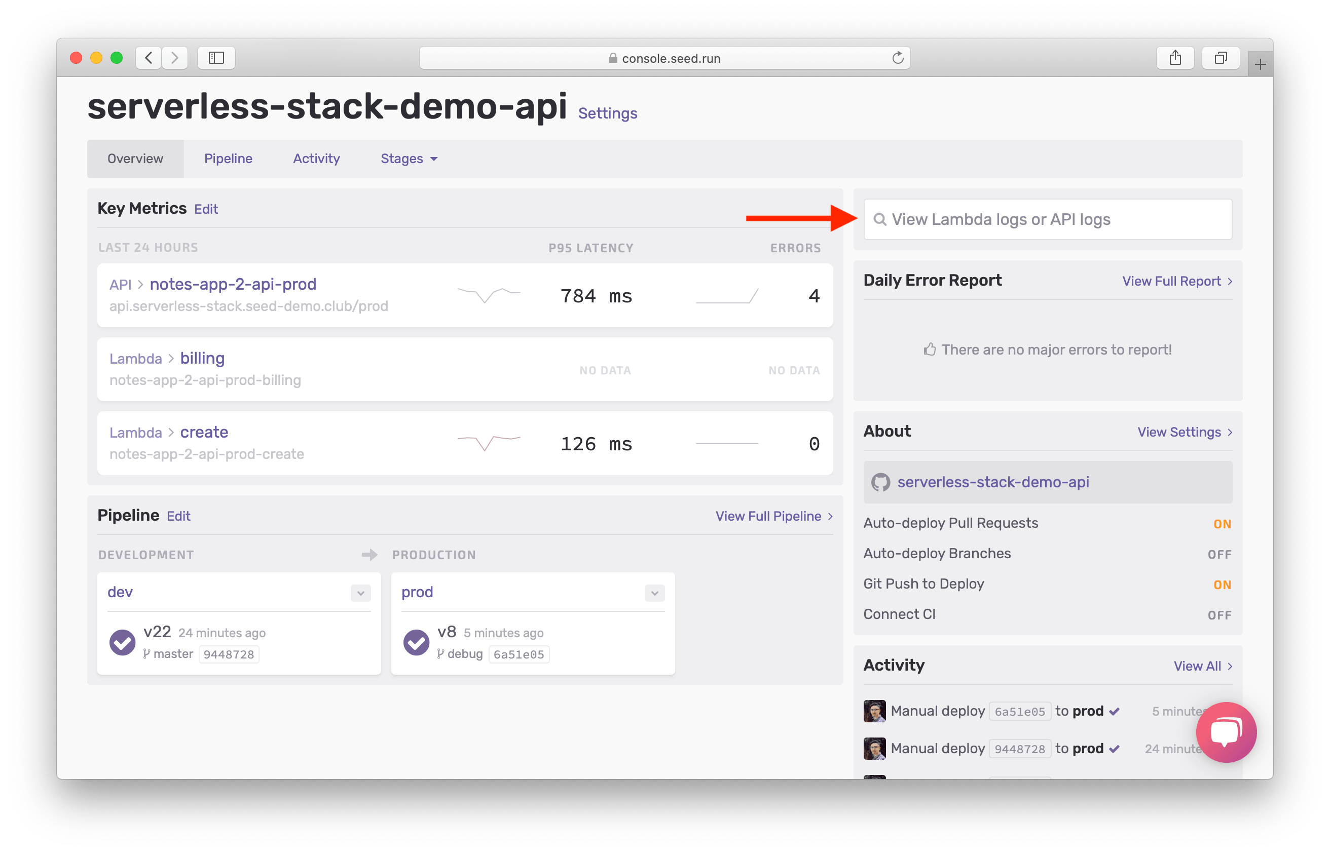Logic Errors in Lambda Functions Serverless Stack