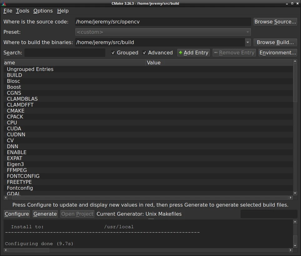 How to enable NVIDIA CUDA with OpenCV in Arch Linux DNT