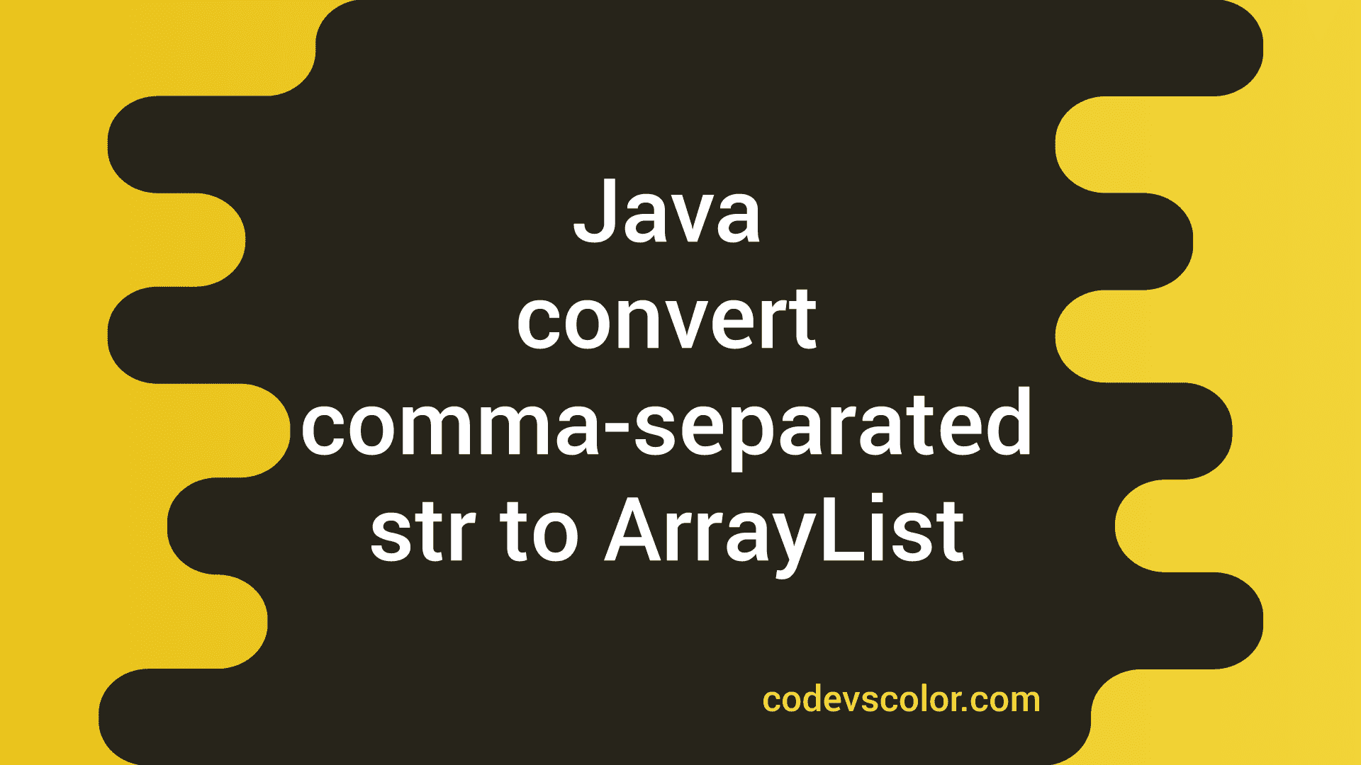 3 different ways in Java to convert commaseparated strings to an