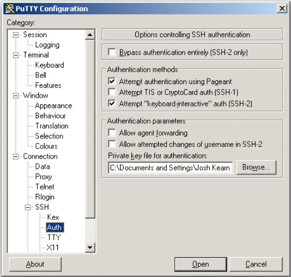 Generate RSA keys with SSH by using PuTTYgen