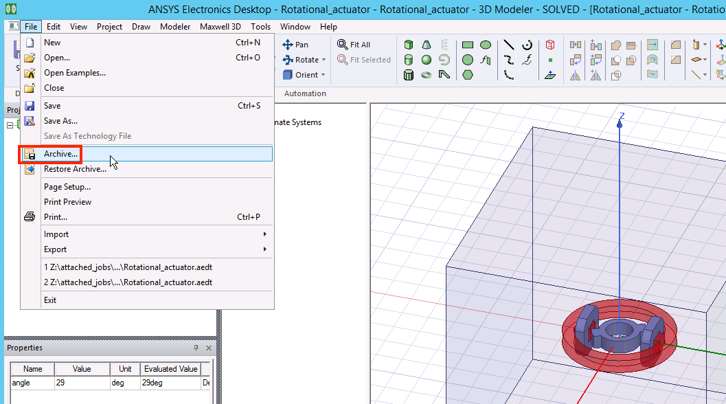 ANSYS Maxwell Batch Tutorials Rescale