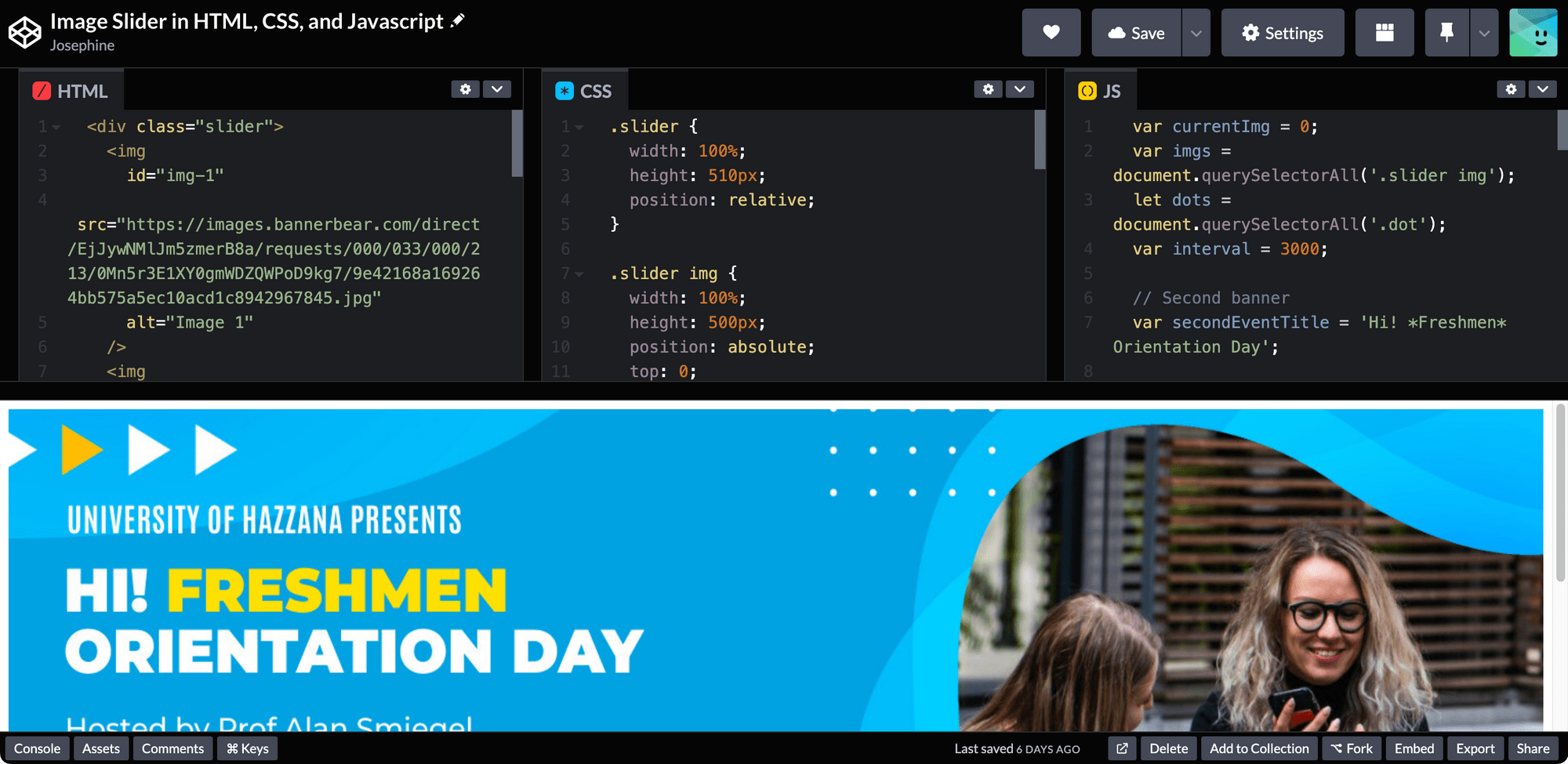 How to Create an Image Slider in HTML, CSS, and Javascript Bannerbear
