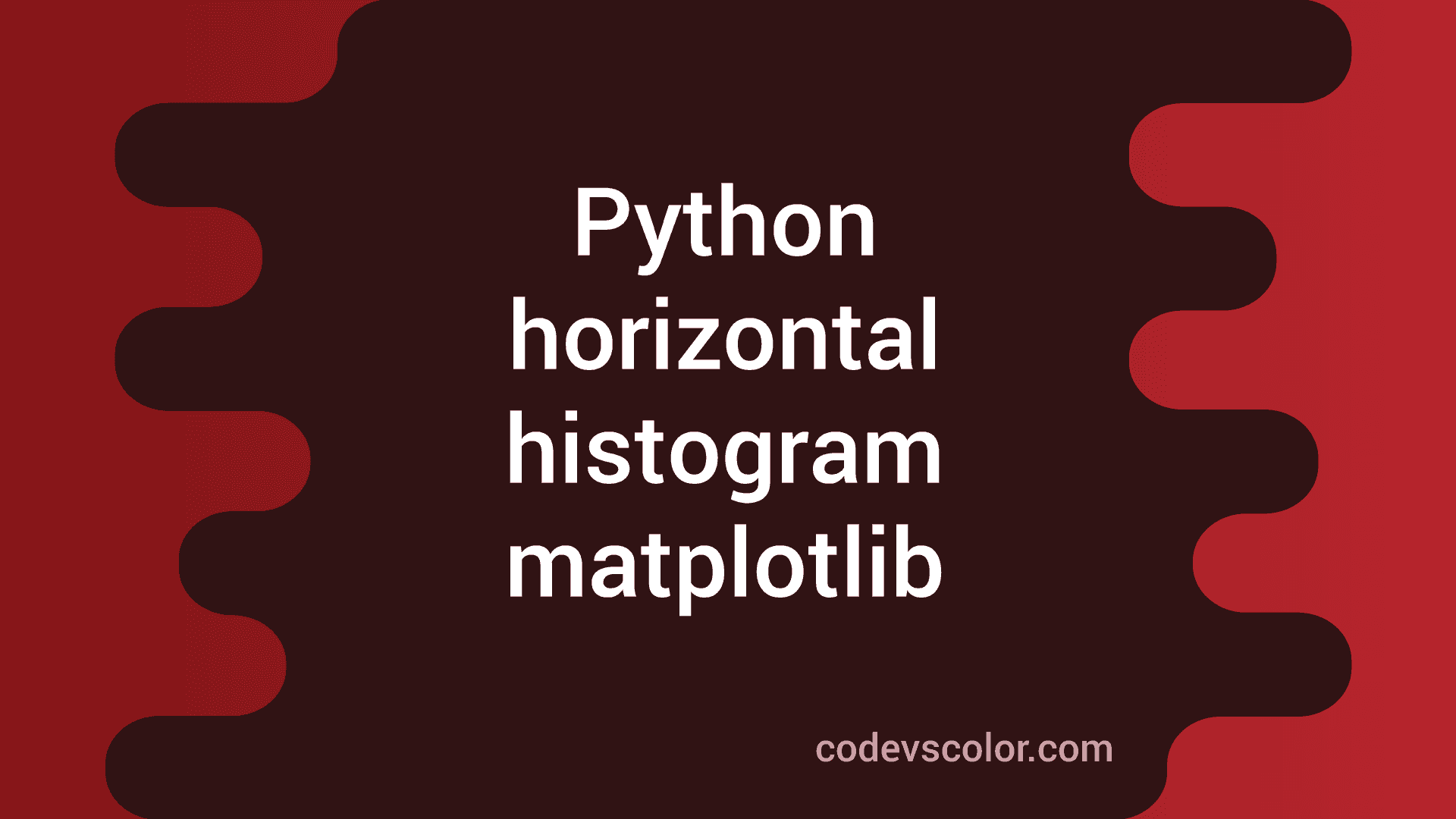 Python Matplotlib horizontal histogram or bar graph CodeVsColor