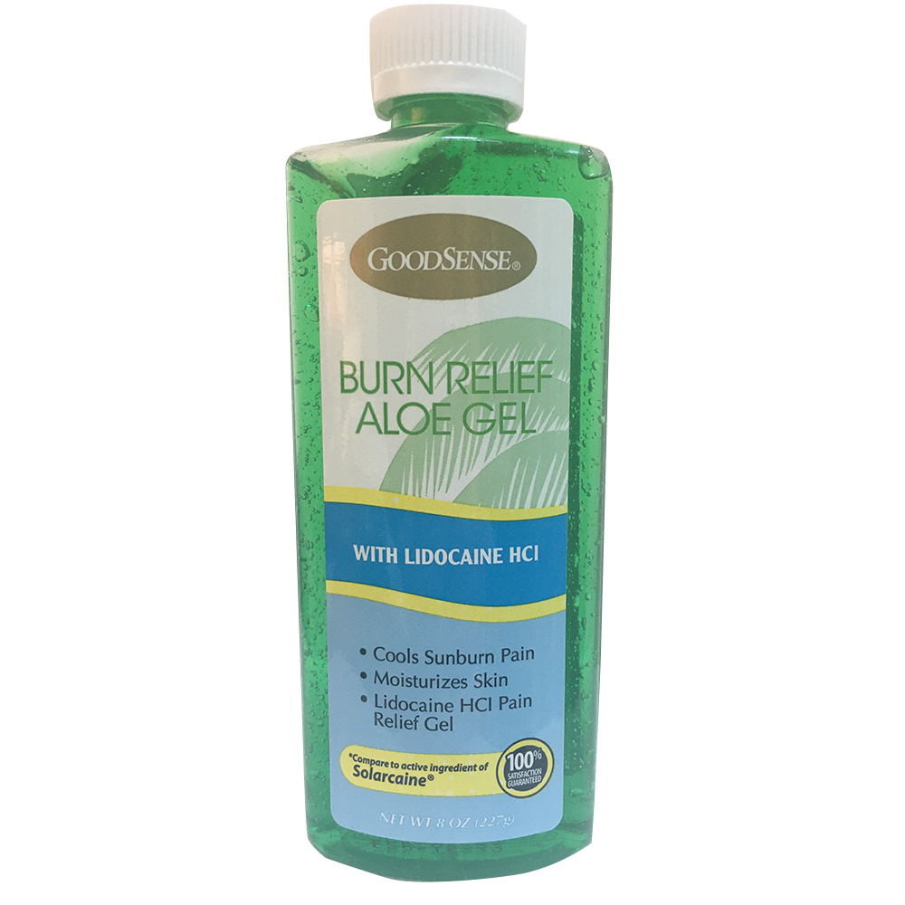 GoodSense® Burn Relief Aloe Gel with Lidocaine HCl Topical, 8 oz