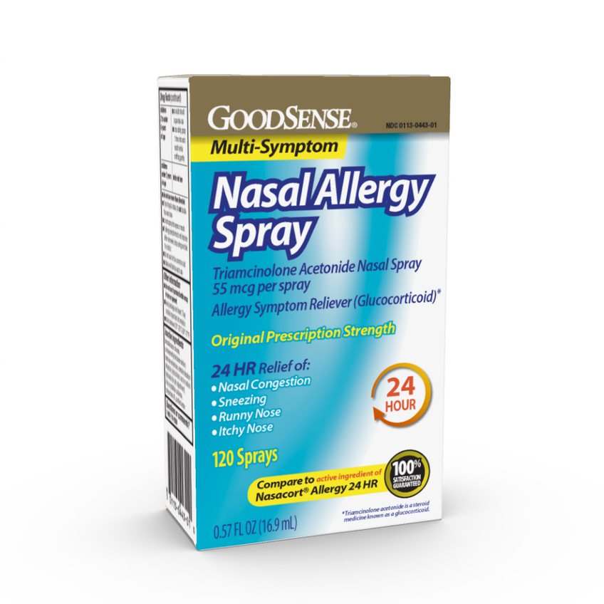 GoodSense® Nasal Allergy Spray, Triamcinolone Acetonide, 0.57 fl oz
