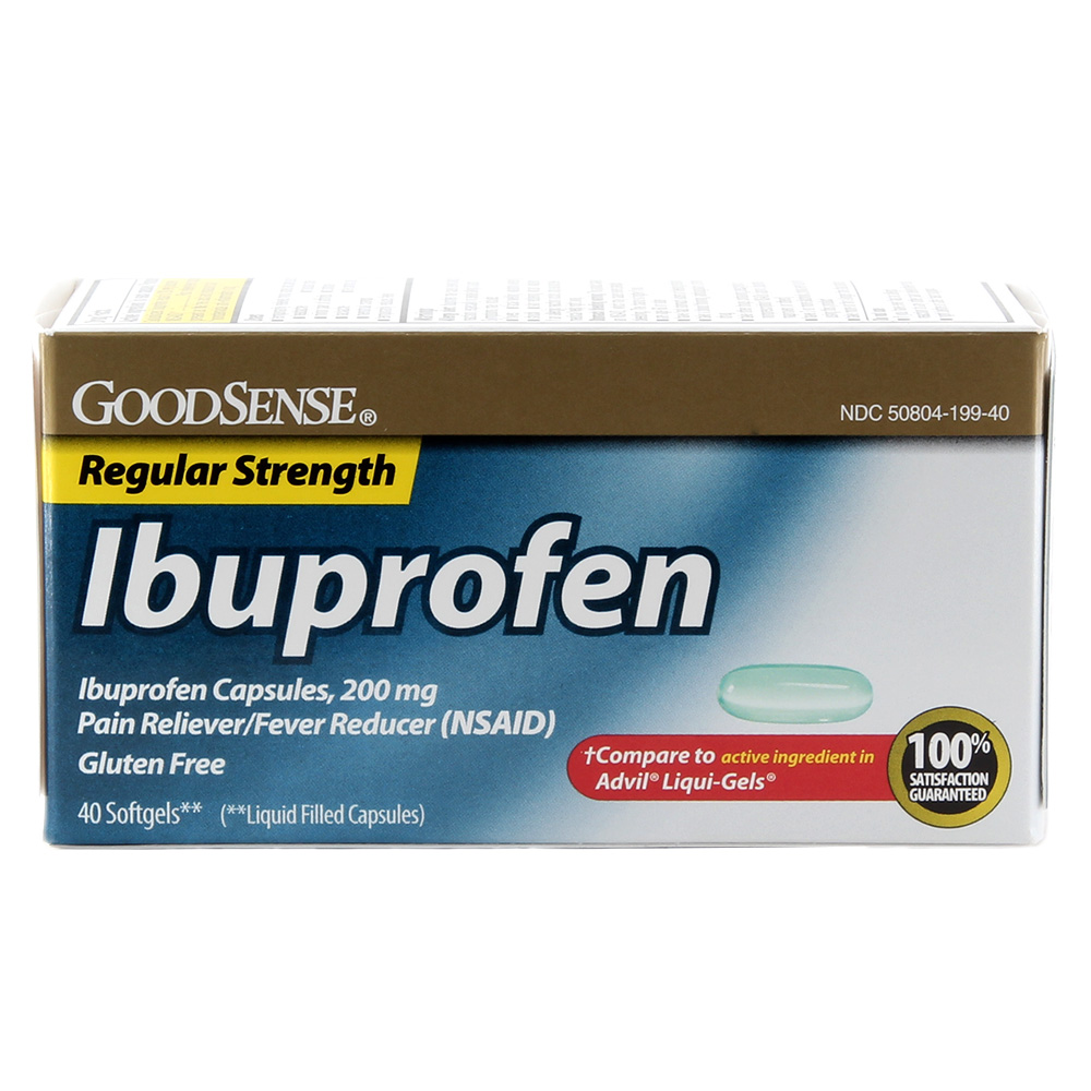 GoodSense® Regular Strength Ibuprofen 200 mg Liquid Softgels, 40/ea