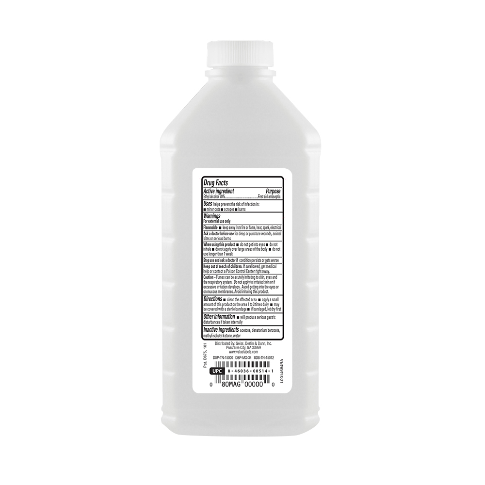 GoodSense® Ethyl Rubbing Alcohol 70 by Volume, 16 fl oz/ea