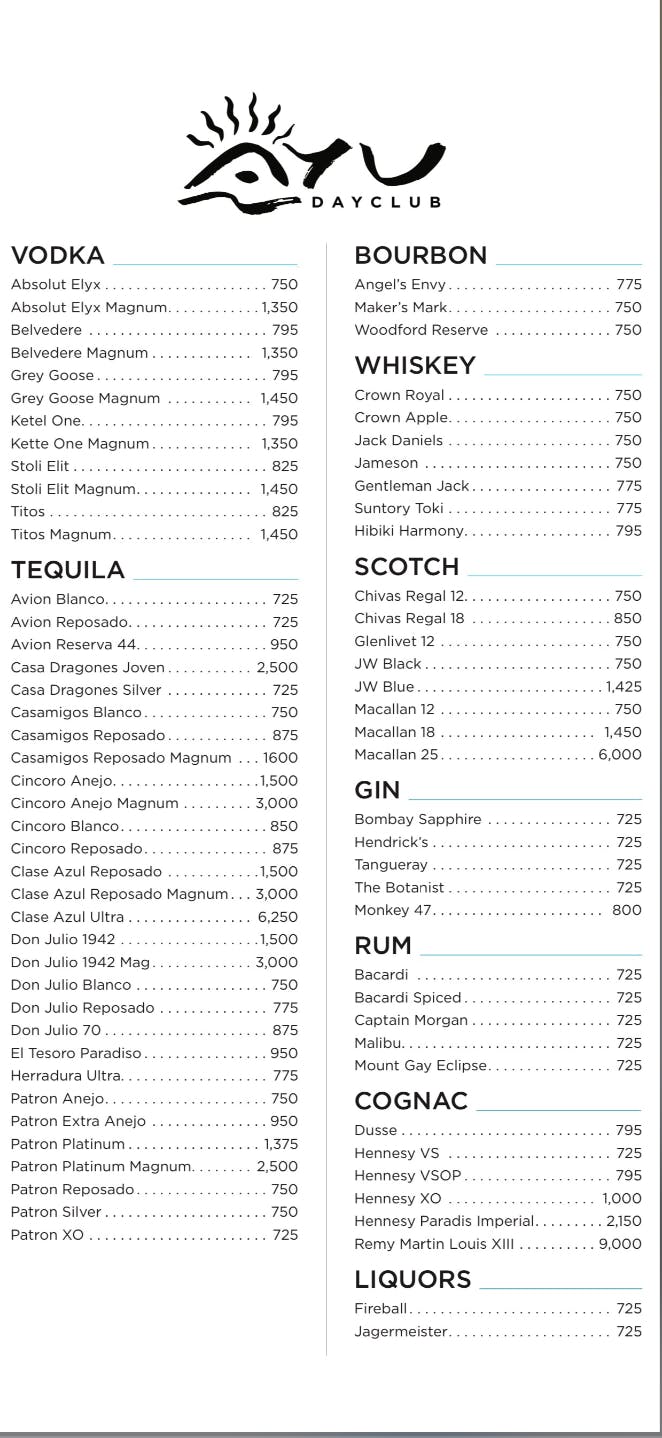 AYU Bottle Service & VIP Table Reservations Las Vegas