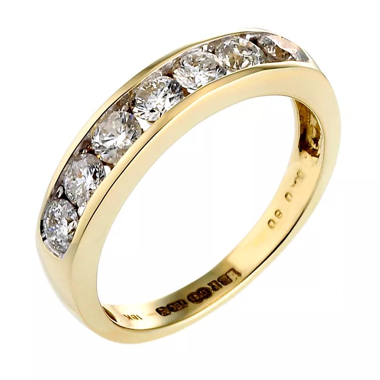 18ct Gold Half Carat Diamond Eternity Ring H.Samuel