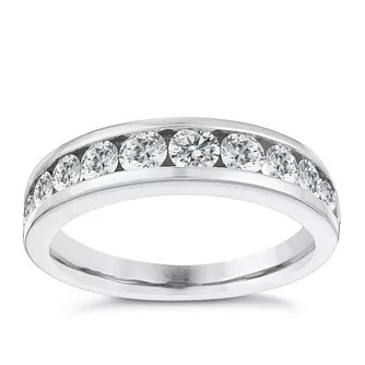 Wishbone Eternity White Gold Rings Ernest Jones