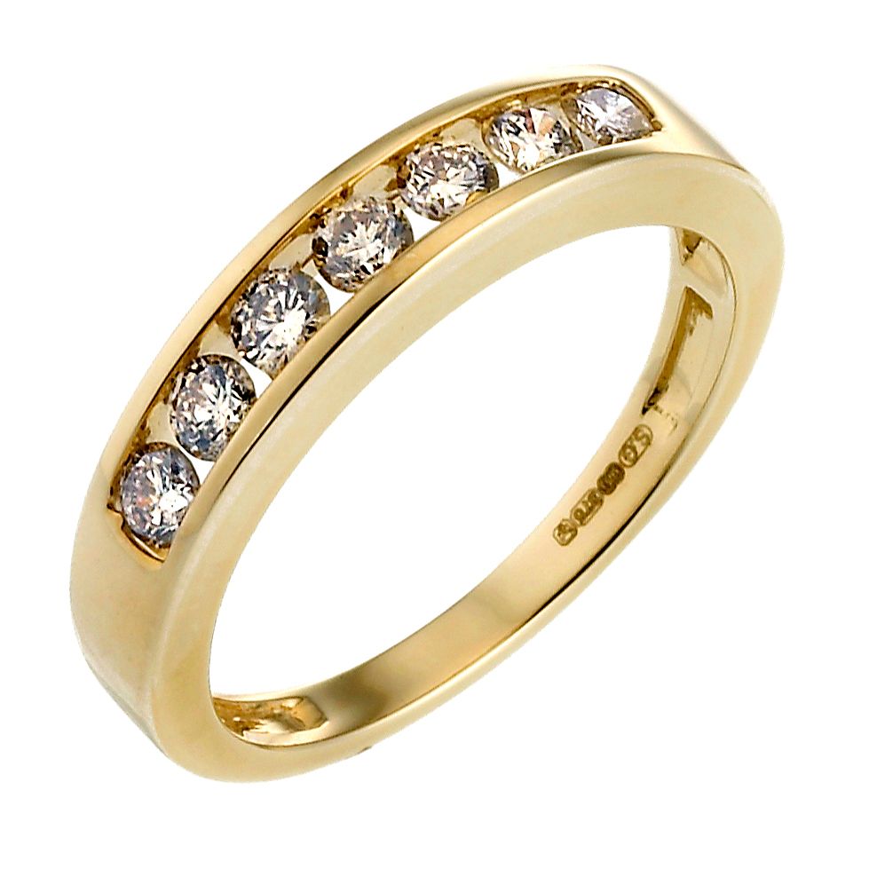 9ct Gold Half Carat Diamond Eternity Ring H.Samuel