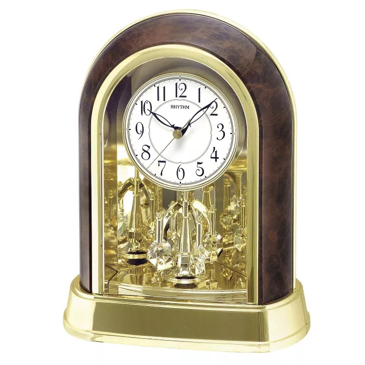 Rhythm Mantel Clock With Swarovski Elements Pendulum H.Samuel